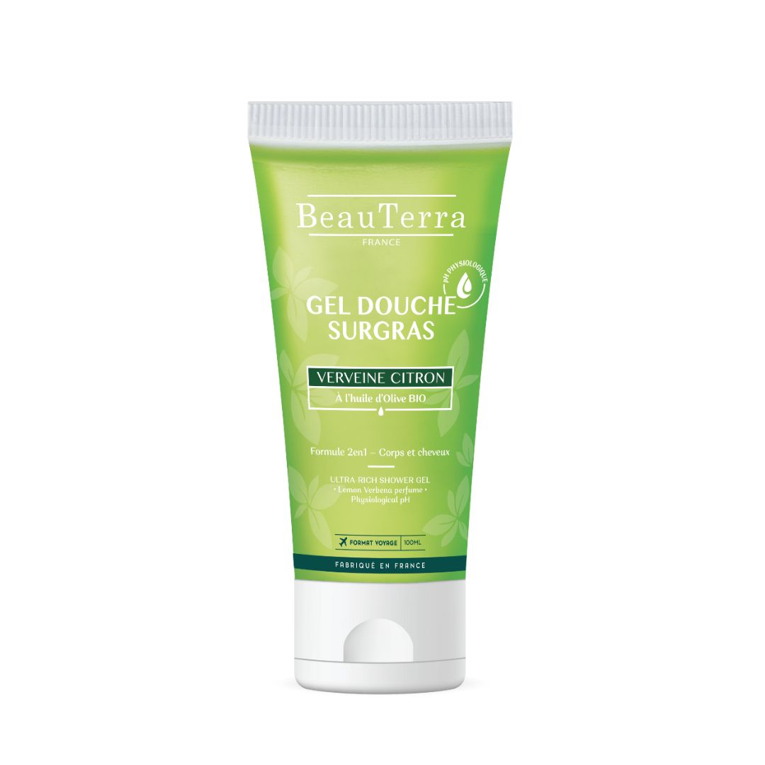 Beauterra CITRONVERBĒNAS DUŠAS GELS, ar bio olīveļļu