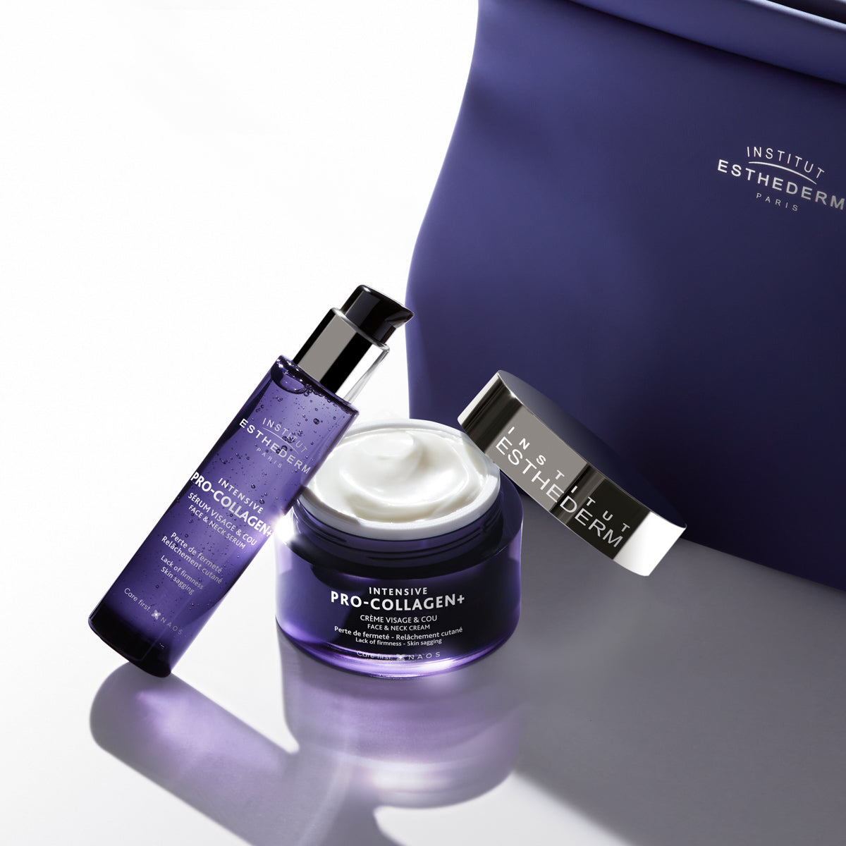 Ekobioloģiska inovācija tūlītējam ādas tvirtumam – kolagēna serums un krēms no Institut Esthederm!