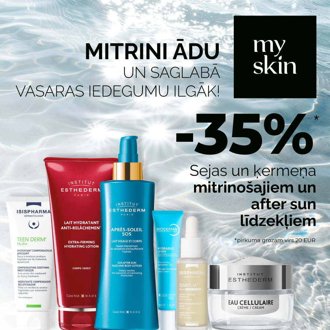 Mitrinošajiem un after sun līdzekļiem -35% atlaide