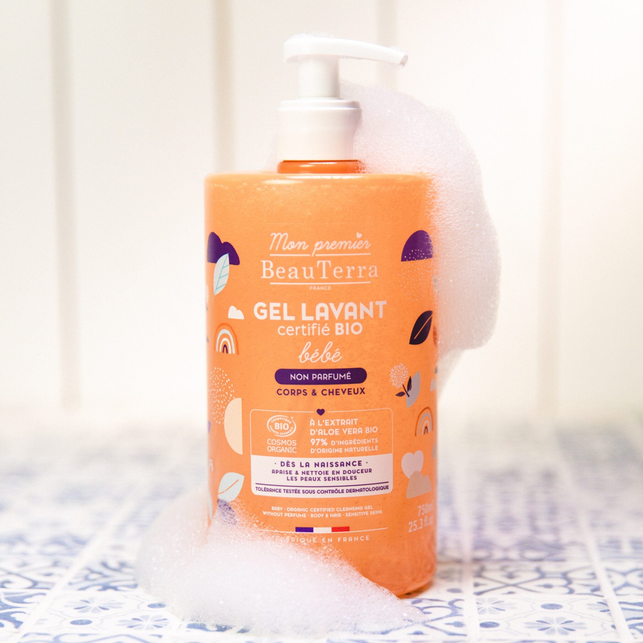 Beauterra BIO mazgāšanās gels bērniem bez aromāta 750ml