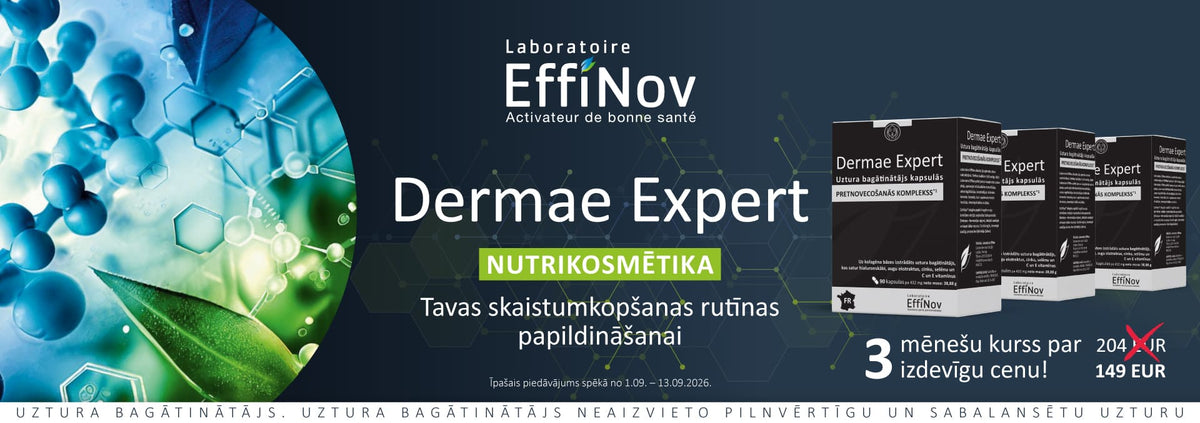 EffiNov Dermae Expert nutrikosmētika – 3 mēnešu kurss par izdevīgu cenu 149 EUR