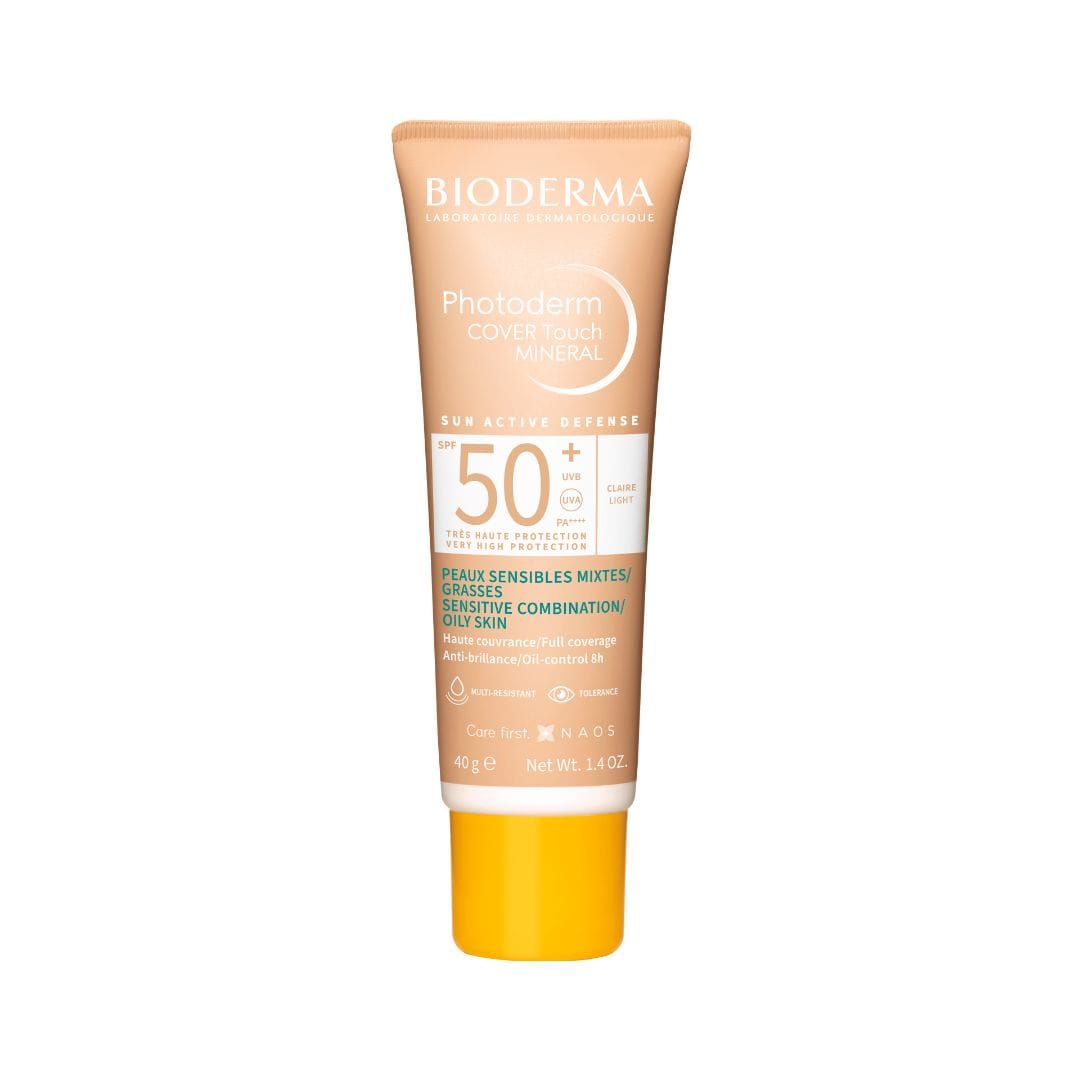 BIODERMA Photoderm Cover Touch SPF 50+ gaiši tonēts saules aizsarglīdzeklis 40g