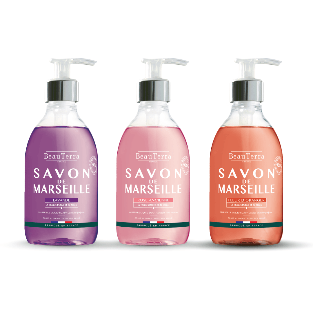 BeauTerra Marseļas ziepju ASORTI "ZIEDU RASA"