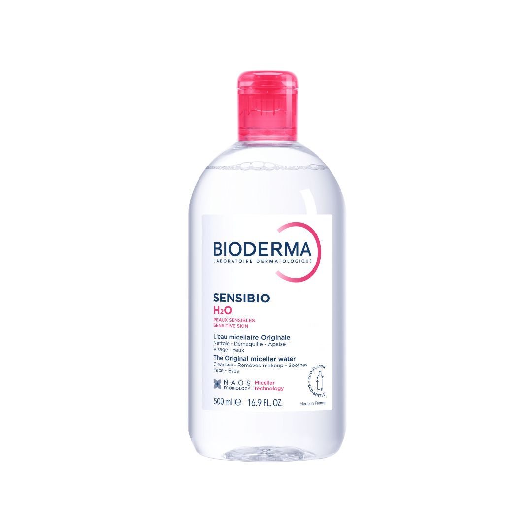 BIODERMA Sensibio H2O attīrošais ūdens 500 ml bez pumpja