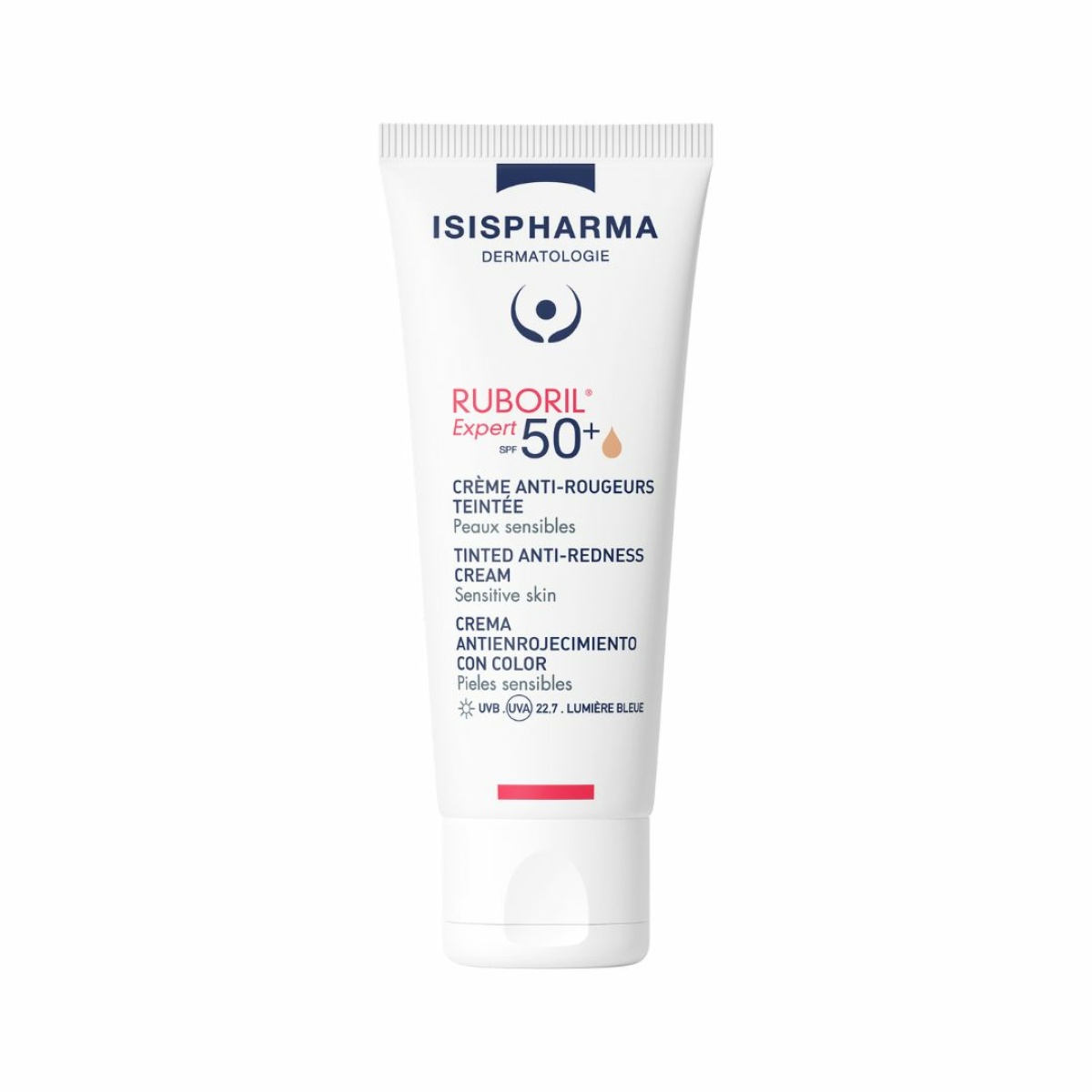 ISISPHARMA RUBORIL Expert SPF50+ tonēts krēms pret apsārtumu 40ml