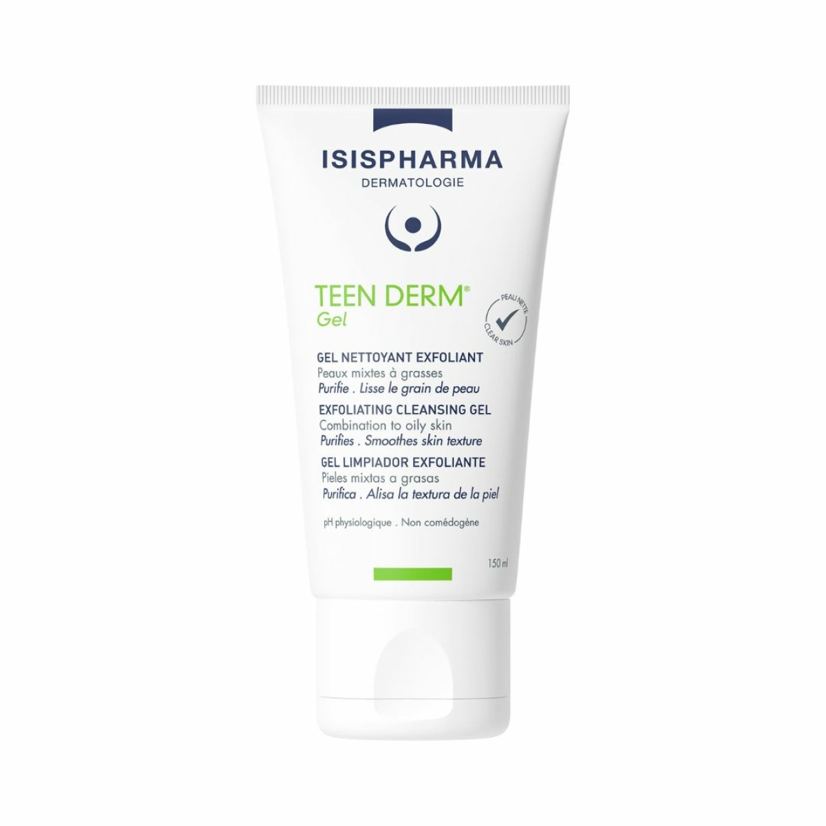 ISISPHARMA TEEN DERM Gel eksfoliējošs attīrošais gels 150ml