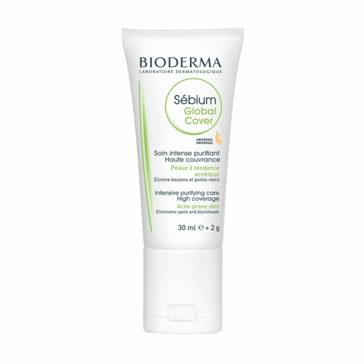 BIODERMA Sebium Global Cover tonēts fluīds 30 ml