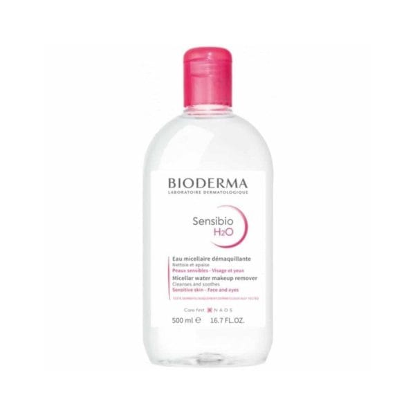 BIODERMA Sensibio H2O attīrošais ūdens 500 ml bez pumpja