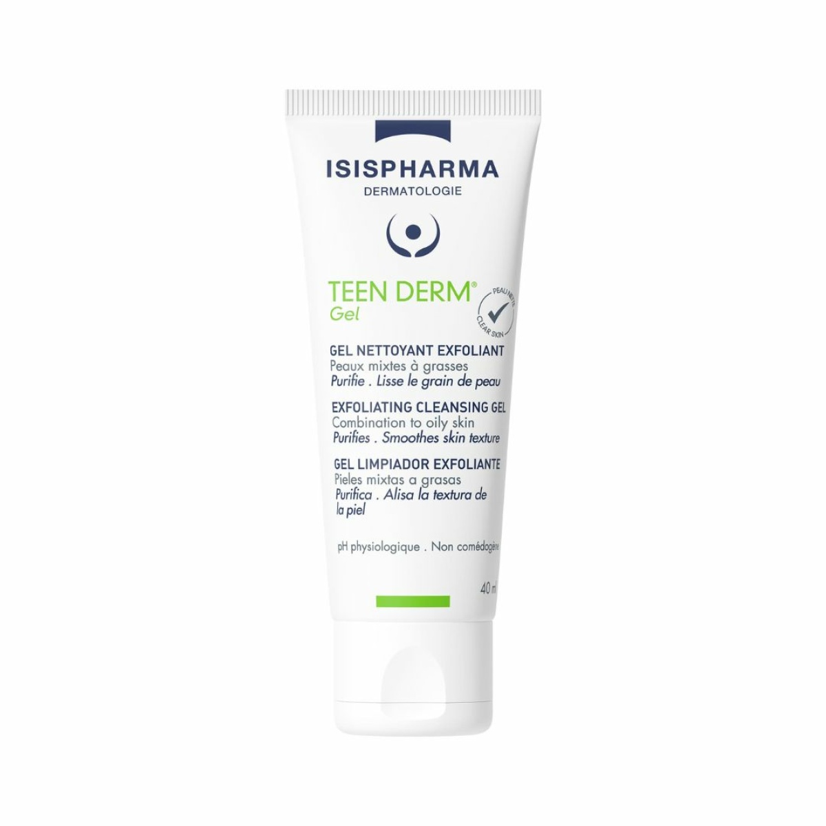 ISISPHARMA TEEN DERM Gel eksfoliējošs attīrošais gels 40ml