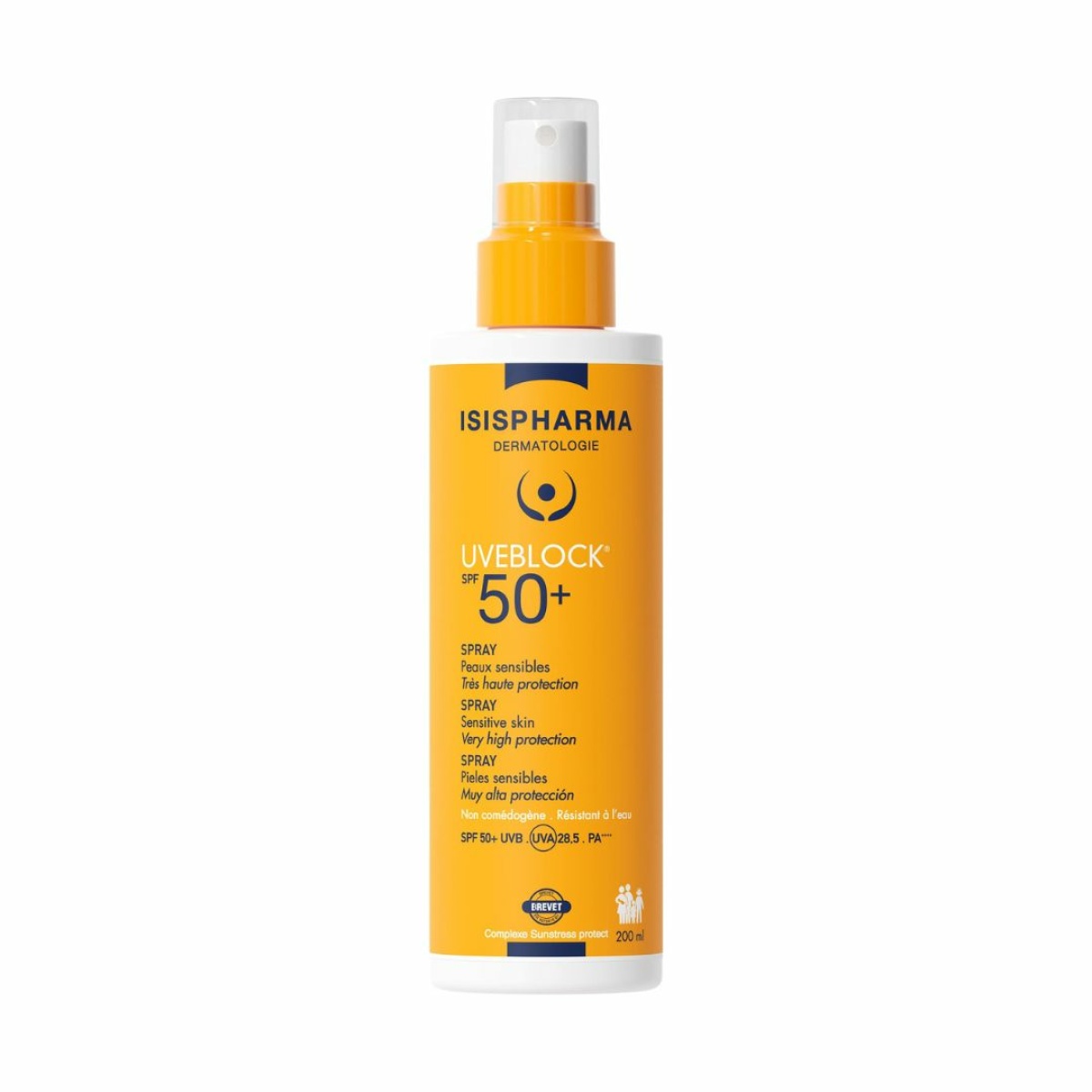 ISISPHARMA UVEBLOCK SPF50+ Spray aizsargsprejs sejai un ķermenim 200ml