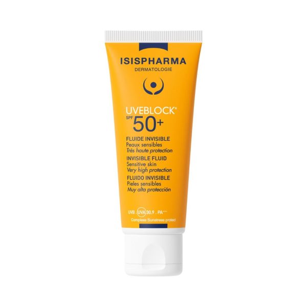 ISISPHARMA UVEBLOCK SPF50+ Fluid aizsargfluīds normālai un sausai ādai 40ml