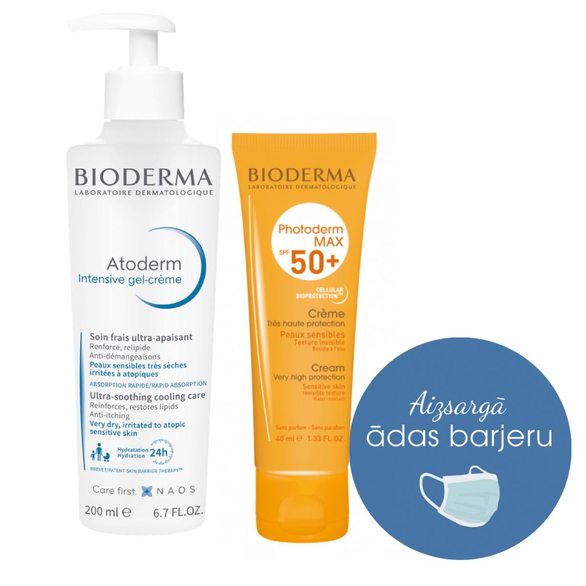 BIODERMA ATODERM + PHOTODERM набор, защищающий кожу